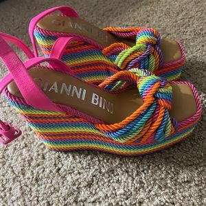 Gianni Bini Multicolored Platform Sandals